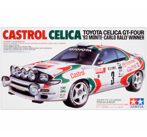 Maquette Tamiya voiture Toyota Castrol Celica Monte-Carlo 1993 1/24