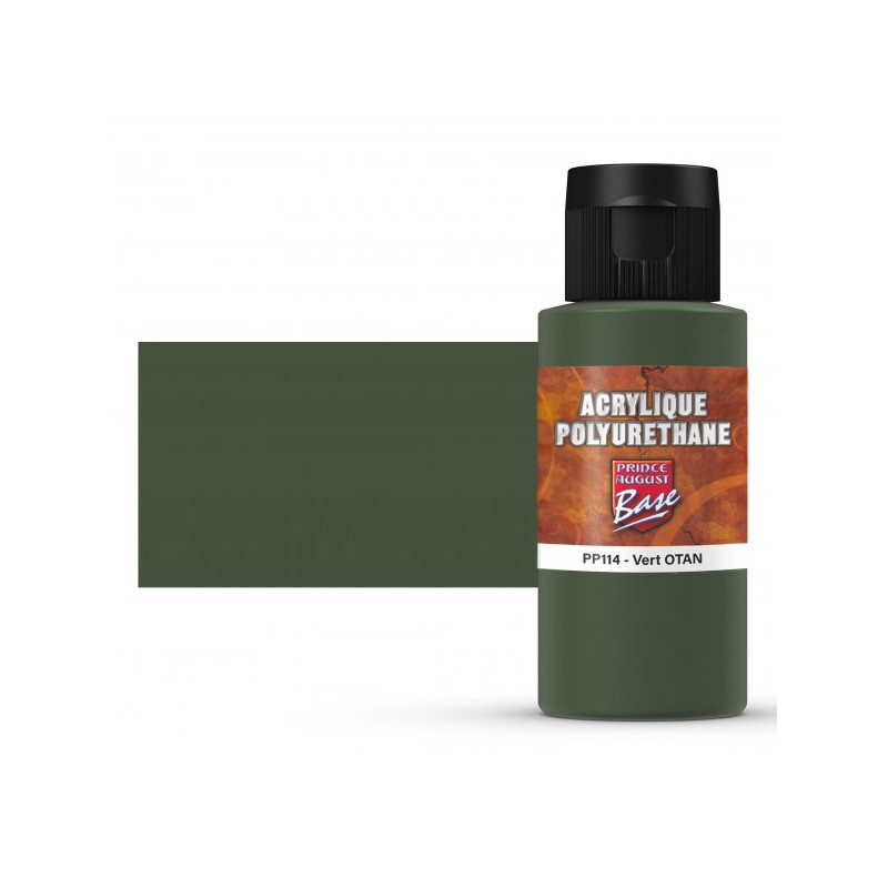 Prince August® Peinture acrylique Polyuréthane Vert OTAN (FS34094) PP114 60 ml