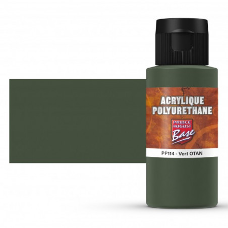 Prince August® Peinture acrylique Polyuréthane Vert OTAN (FS34094) PP114 60 ml