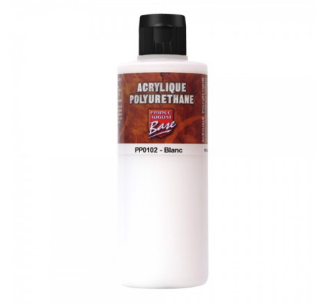 Prince August® Peinture acrylique Polyuréthane Blanc PP0102 200 ml