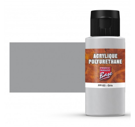 Prince August® Peinture acrylique Polyuréthane Gris PP103 60 ml