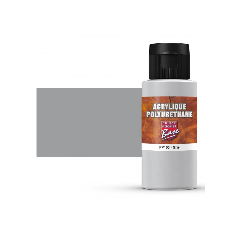 Prince August® Peinture acrylique Polyuréthane Gris PP103 60 ml