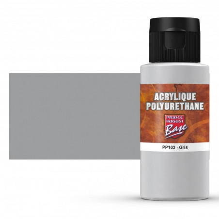 Prince August® Peinture acrylique Polyuréthane Gris PP103 60 ml