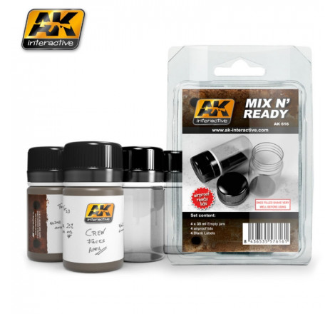 AK interactive AK-616 Mix and Ready (4 x 35 ml)