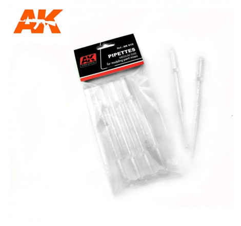 Set de 7 pipettes à peinture AK Interactive référence AK615