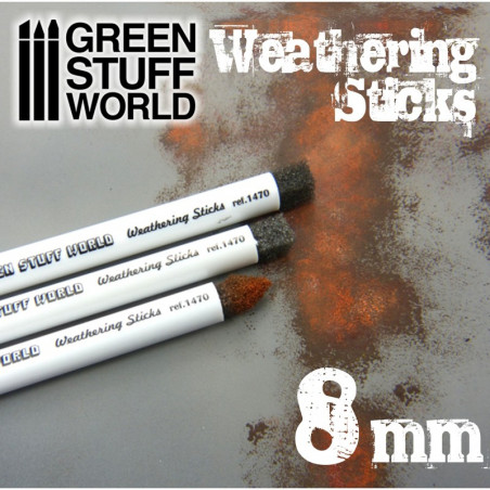 Weathering stick (x3) 8 mm Green Stuff World