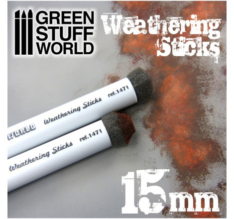 Weathering stick (x3) 15 mm Green Stuff World