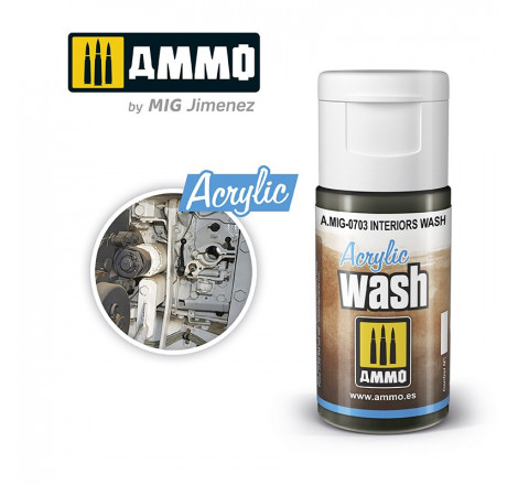 Acrylique Wash Ammo Mig - Interiors Wash