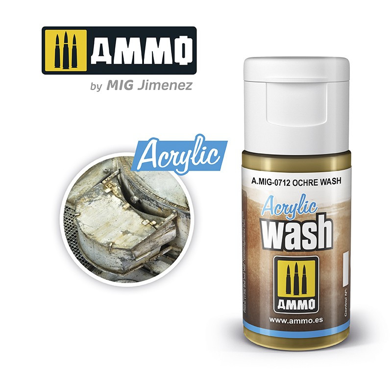 Acrylique Wash Ammo Mig - Ochre Wash référence MIG-0712