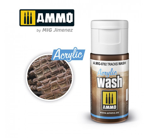 Acrylique Wash Ammo Mig - Track Wash référence MIG-0702
