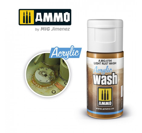 Acrylique Wash Ammo Mig - Light Rust Wash référence MIG-0704