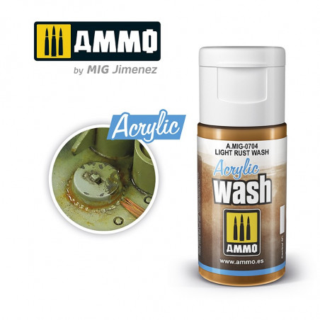 Acrylique Wash Ammo Mig - Light Rust Wash référence MIG-0704