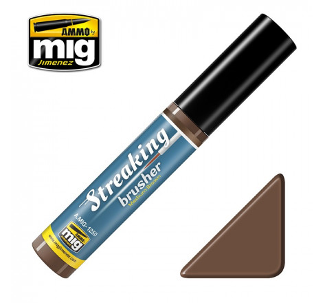 Ammo® Streaking brusher Medium brown - A.MIG-1250