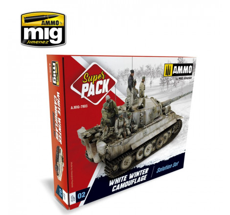 Set Super Pack camouflage blanc hiver Ammo Mig AMIG-7803