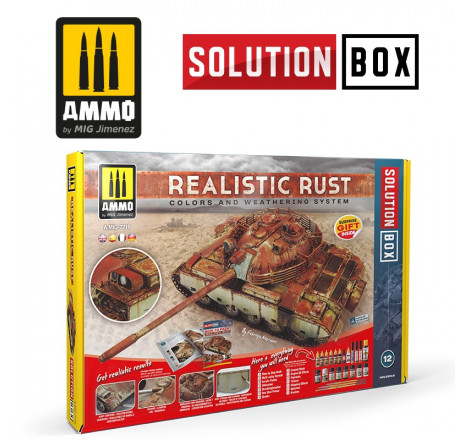 Set solution box Realistic rust Mig AMIG-7719