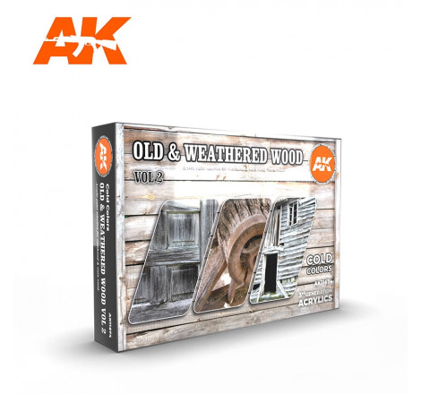 Set AK Iinteractive Old & Weathered Wood AK11674