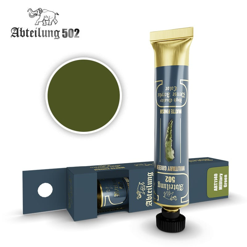 Abteilung 502 peinture a l'huile ABT1140 Military green finition mate