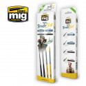 Set pinceaux Ammo MIG Figures brush set A.MIG-7600