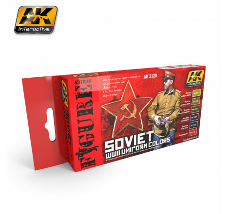 Set AK Interactive Figure Series Soviet WW2 Uniform colors AK3120