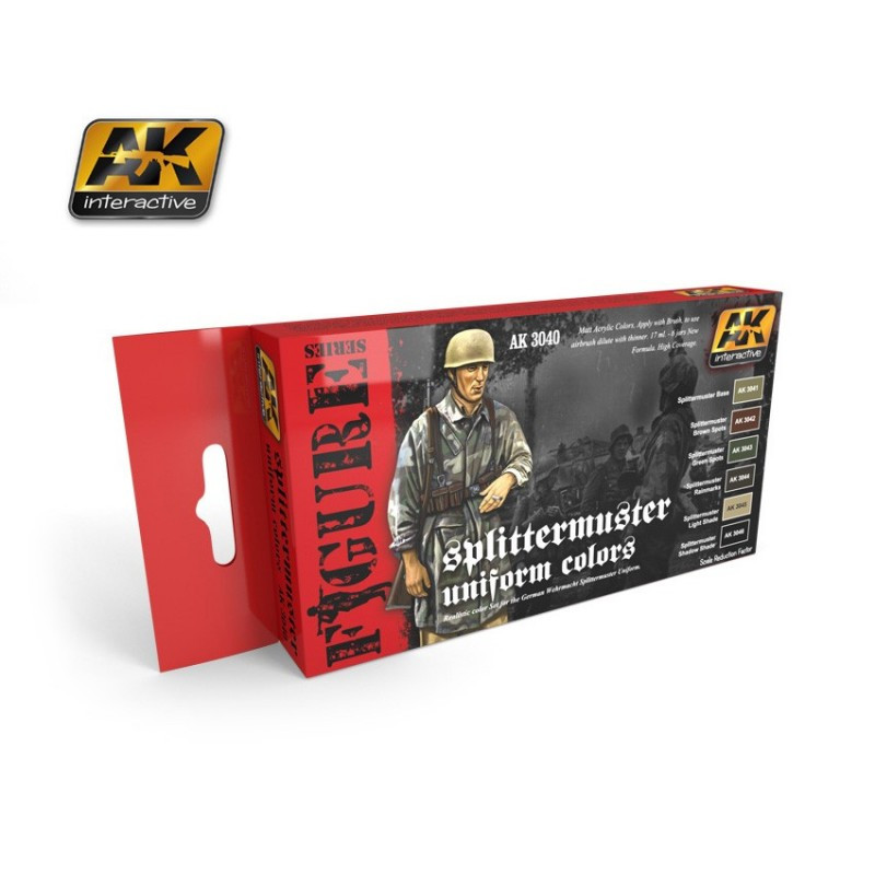 Set AK Interactive Figure Series Splittermuster WW2 Uniform colors AK3040