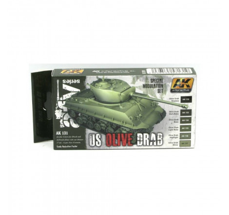 Set AK Interactive AFV Series US Olive Drab AK131