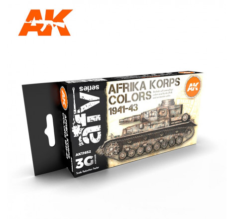 Set AK Interactive 3G AFV Series Afrika Korps Colors 1941-1943 AK11652