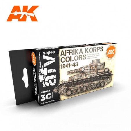 Set AK Interactive 3G AFV Series Afrika Korps Colors 1941-1943 AK11652