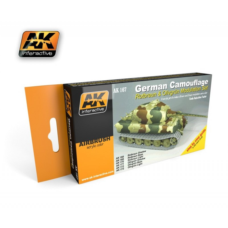 Set AK Interactive AFV Series German Camouflage WW2 AK167