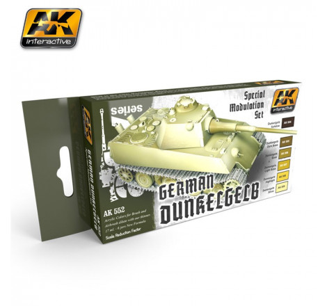 Set AK Interactive AFV Series German Dunkelgelb WW2 AK552