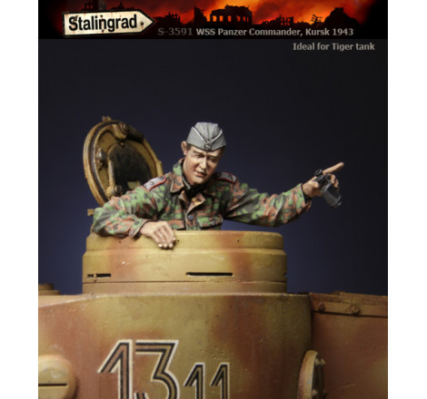 Stalingrad German WSS Panzer Commander, Kursk 1943 S-3591 1/35