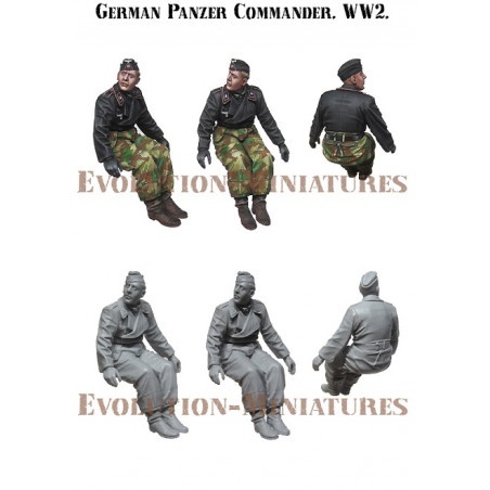 Figurine Evolution Miniatures German Panzer crewman WW2 (type 2) 1/35