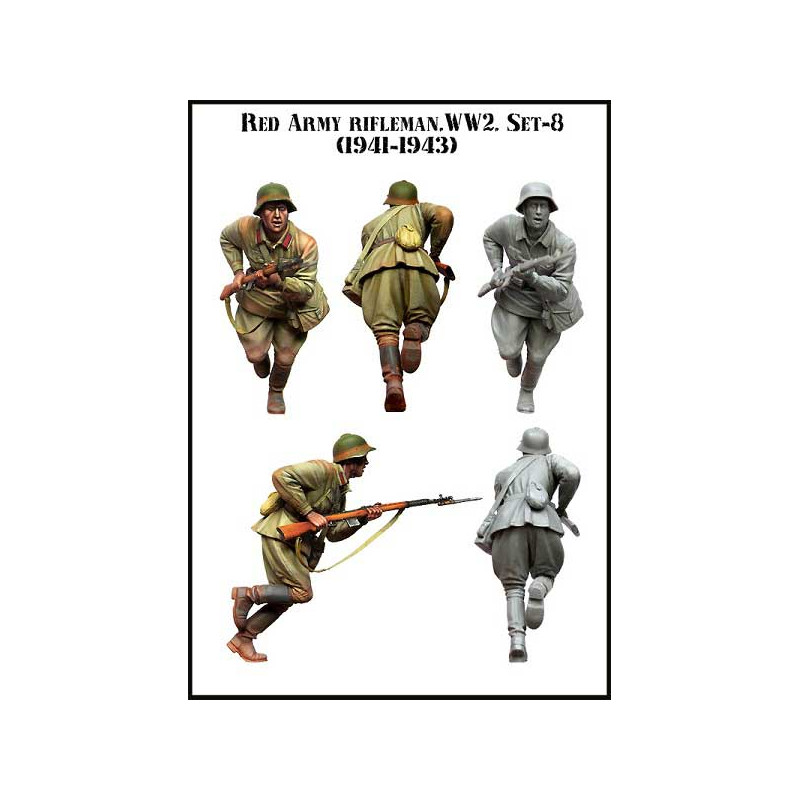 Figurine Evolution Miniatures Red Army Rifleman (set8) 1941-1943 WW2 1/35