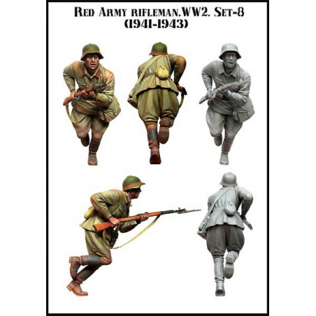 Figurine Evolution Miniatures Red Army Rifleman (set8) 1941-1943 WW2 1/35