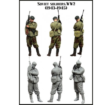 Figurine Evolution Miniatures Soviet Soldiers WW2 (1943-1945) type 2 1/35