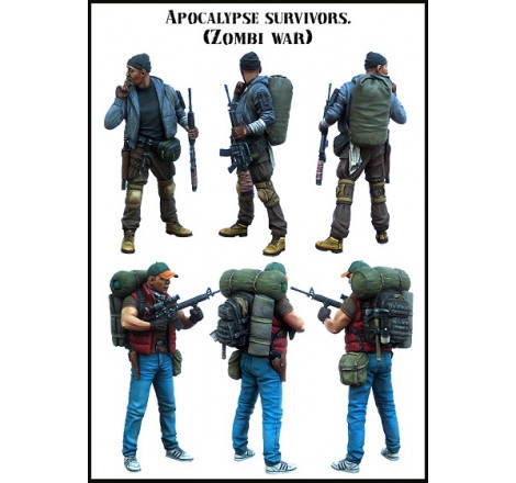 Figurine Evolution Miniatures Apocalypse survivors (zombie war) 1/35