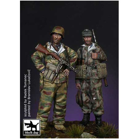 Set de 2 figurines Black Dog Wehrmacht soldiers 1944 1/35