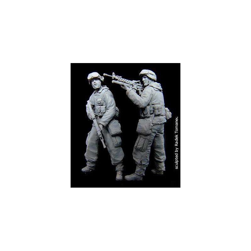 Set de 2 figurines Black Dog US soldiers team op. Freedom iraq 1/35
