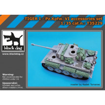 Set Black Dog Tiger I Pz.Kpfw. VI accessories set 1/35