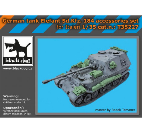 Set Black Dog German Tank Elefant Sd.Kfz. 184 accessories set 1/35