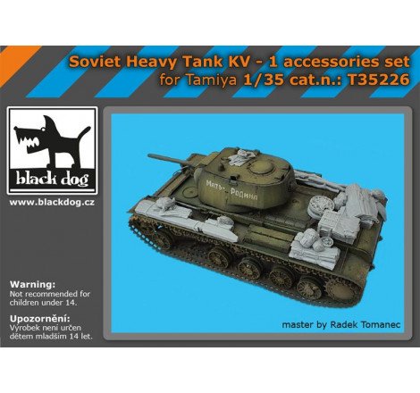 Set Black Dog Soviet Heavy Tank KV-1 accessories set 1/35