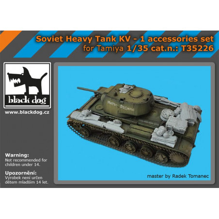 Set Black Dog Soviet Heavy Tank KV-1 accessories set 1/35