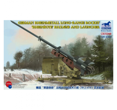 Bronco Maquette German Rheinmetall Long-range rocket "Rheinbote" RH.Z51/9 Launcher 1:35