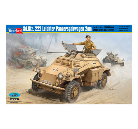 Hobby Boss Maquette Sd.Kfz. 222 Leichter Panzerspähwagen 2cm 1:35