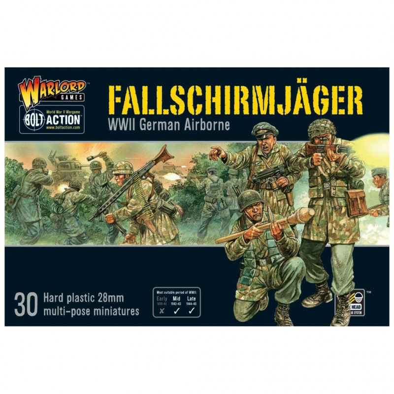 Warlord Games® Bolt Action Fallschirmjager (parachutistes allemands) 1:56 référence WGB-FJ-02