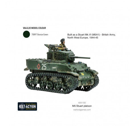 Bolt Action - Char M5 Stuart aupetitbunker reims