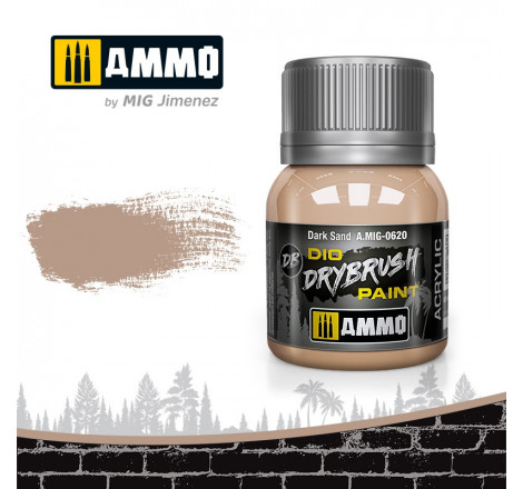 Dio Drybrush paint Ammo Dark Sand A.MIG-0620