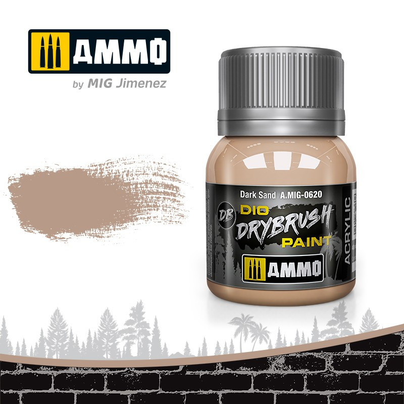 Dio Drybrush paint Ammo Dark Sand A.MIG-0620