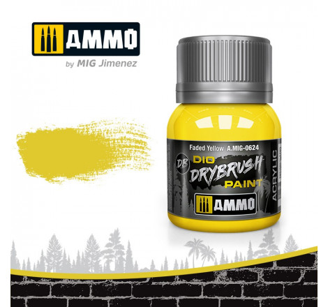 Dio Drybrush paint Ammo Faded Yellow A.MIG-0624