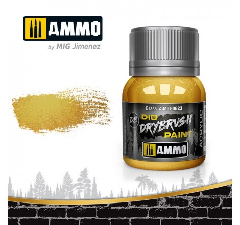 Dio Drybrush paint Ammo Brass A.MIG-0623