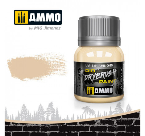 Dio Drybrush paint Ammo Light Skin A.MIG-0625
